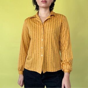 Vintage 70s Poly Blouse
